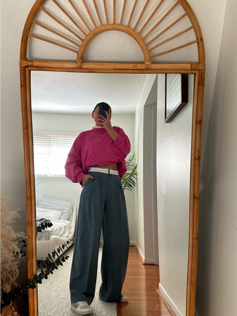 Beside You made in Korea wide leg trousers